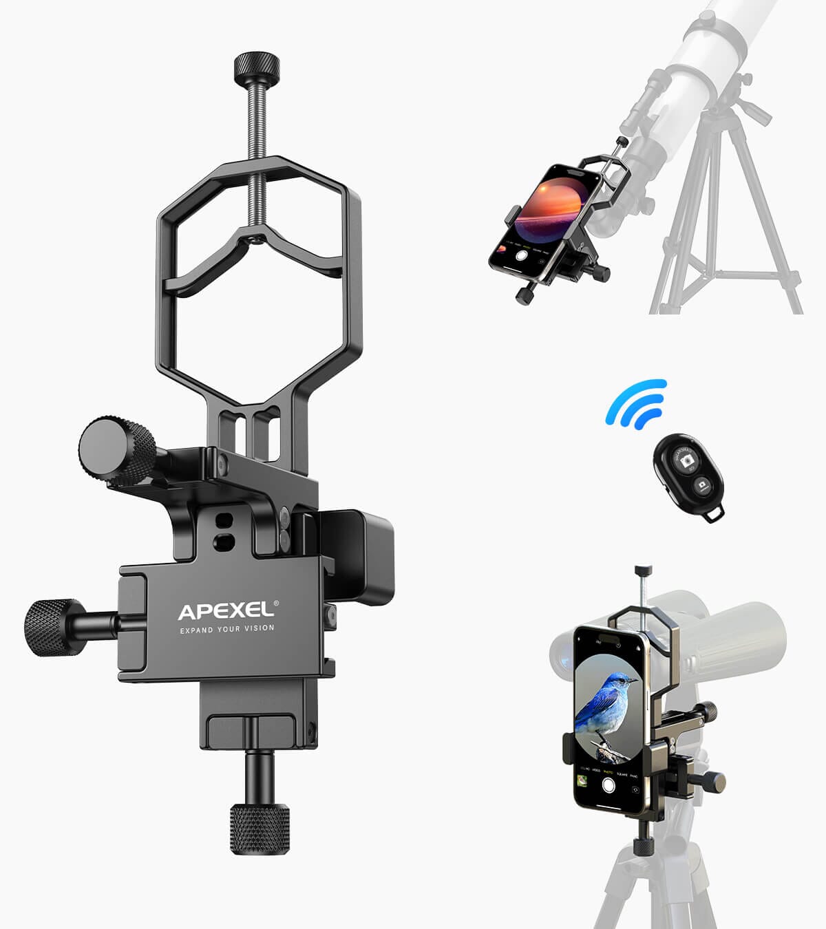 apexel-3-axis-teleskop-handy-adapter-mikroskop-okular image 2