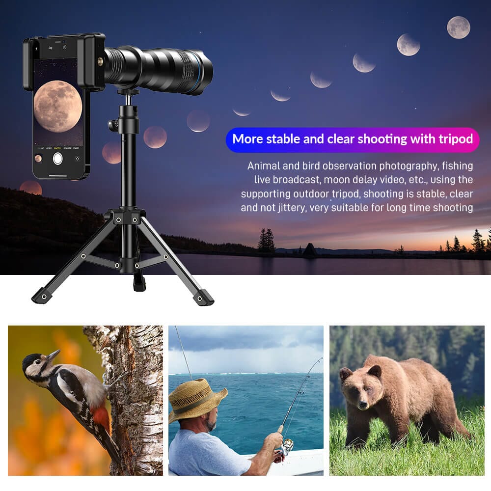 apexel-telephoto-lenses-36x-teleobjektiv-handy-mit-stativ-schwarz image 4