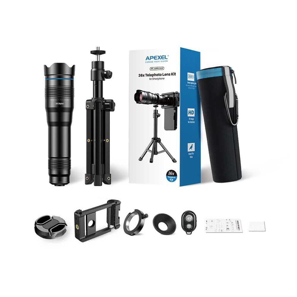 apexel-telephoto-lenses-36x-teleobjektiv-handy-mit-stativ-schwarz image 7