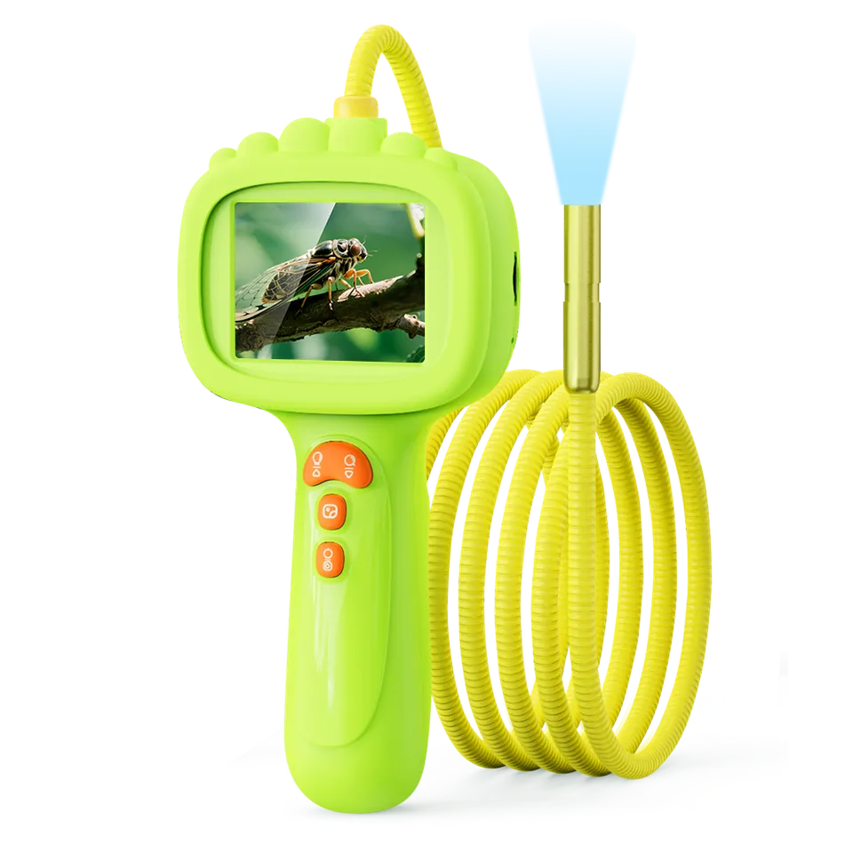 ashfly-kids-snake-borescope-endoskop-gr-n-mit-display image 1