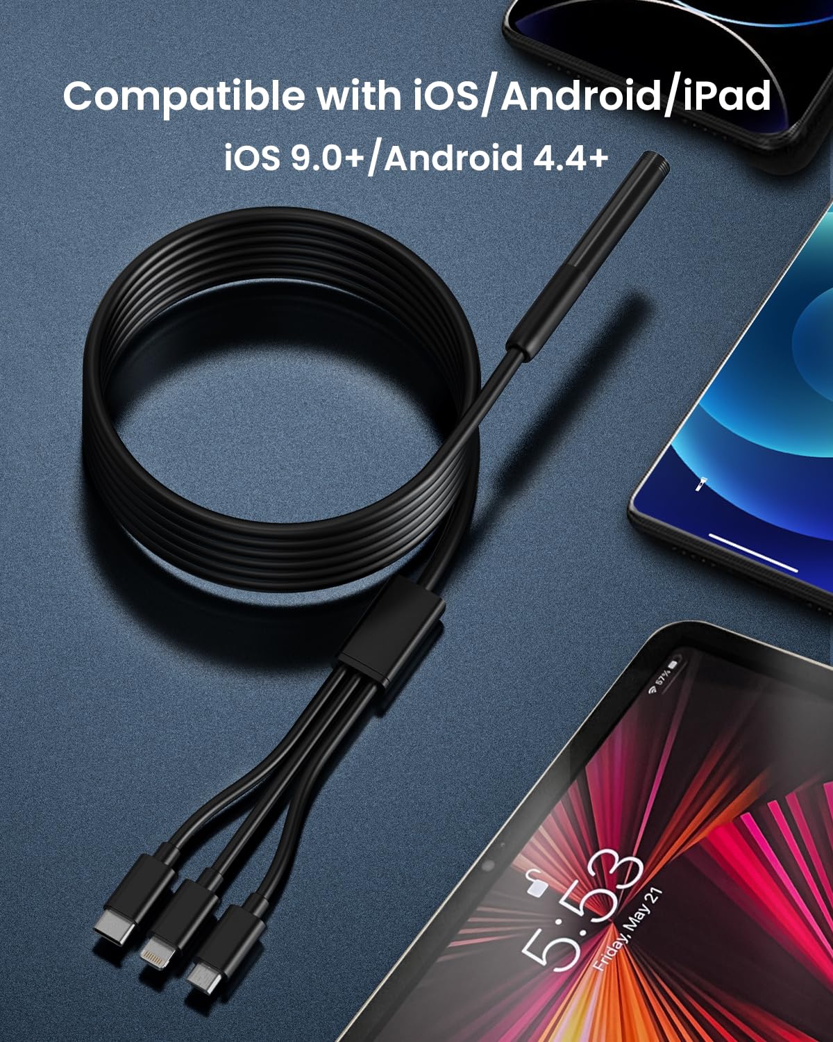 aopick-endoscope-camera-handy-endoskopkamera-3m-1080p-ip67 image 2