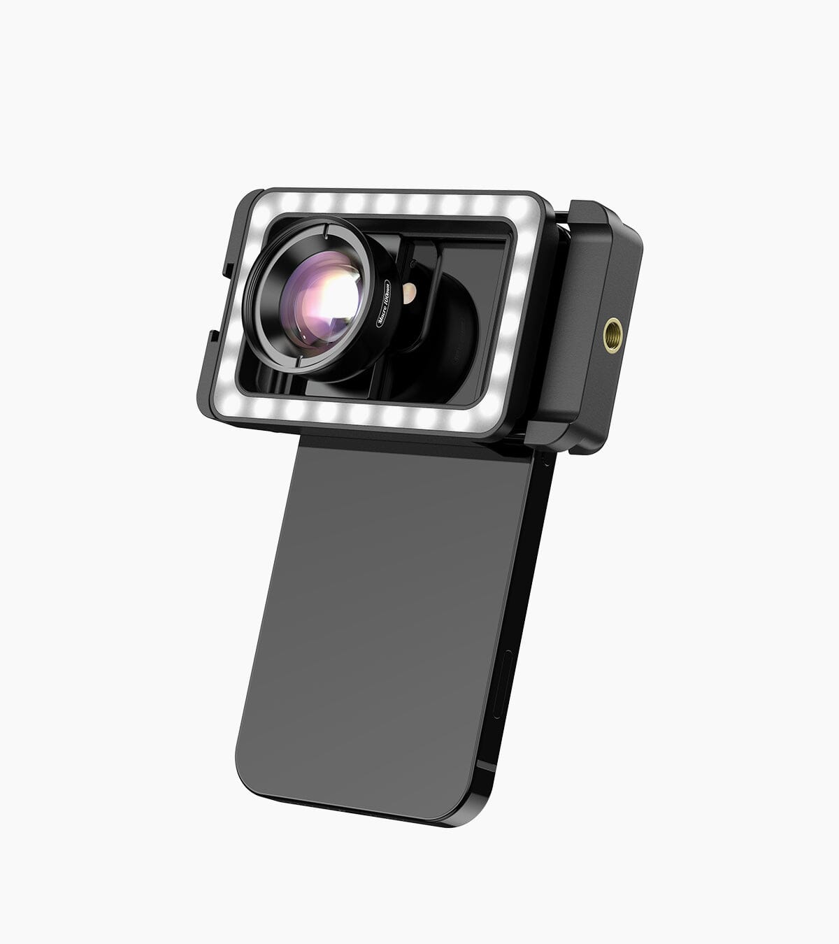 apexel-100mm-makro-objektiv-handy-fl23hb100-mit-fill-light image 2