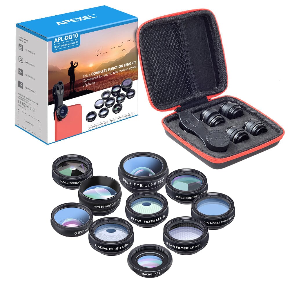 apexel-lens-kit-10in1-handy-objektivset-weitwinkel-makro image 7