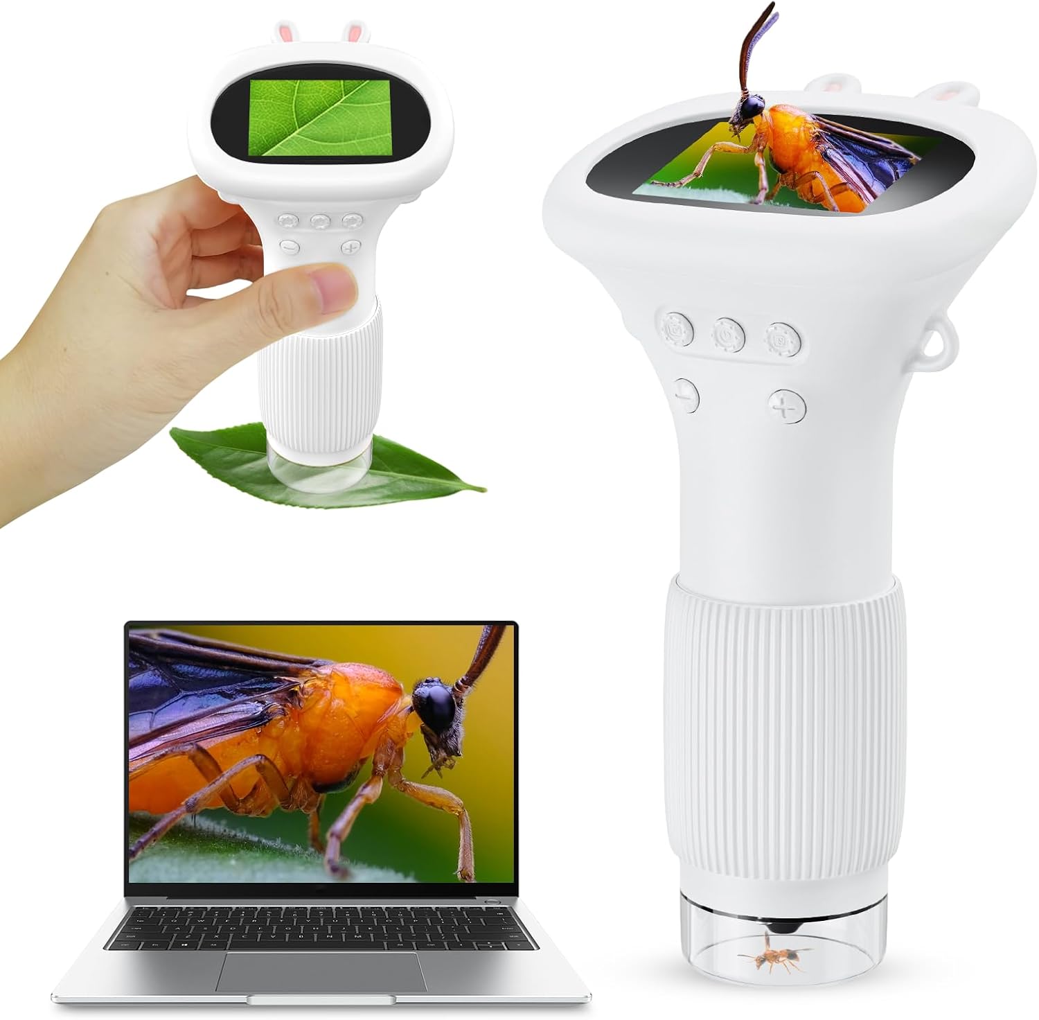ashfly-kids-microscope-kindermikroskop-gelb-mit-display image 6