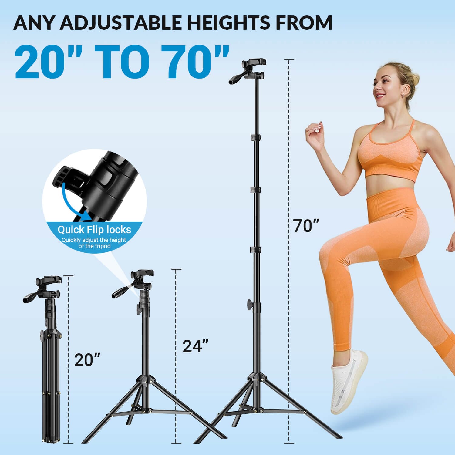 apexel-jj070-selfie-stick-stativ-70-zoll-handy-360-kopf image 5