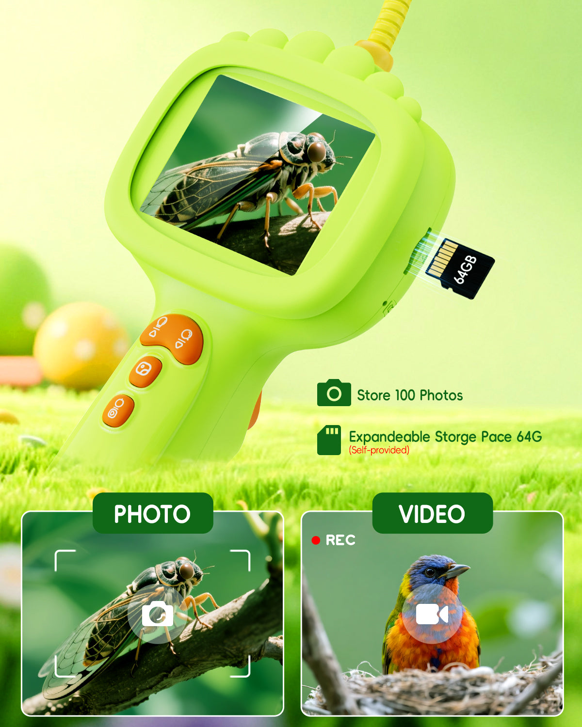 ashfly-kids-snake-borescope-endoskop-gr-n-mit-display image 6