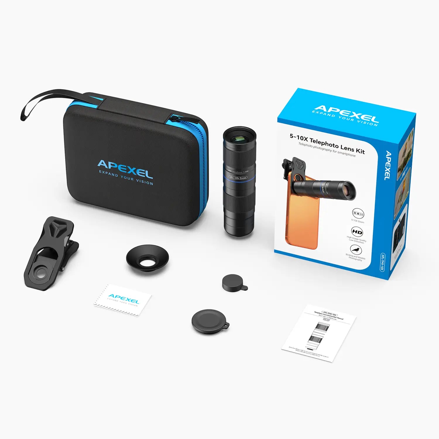 apexel-telezoom-5-10x-tele-objektiv-handy-171g-general image 8