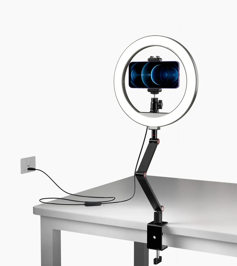 apexel-fl20-10-zoll-ringleuchte-mit-stativ-dimmbar-warmwei image 1