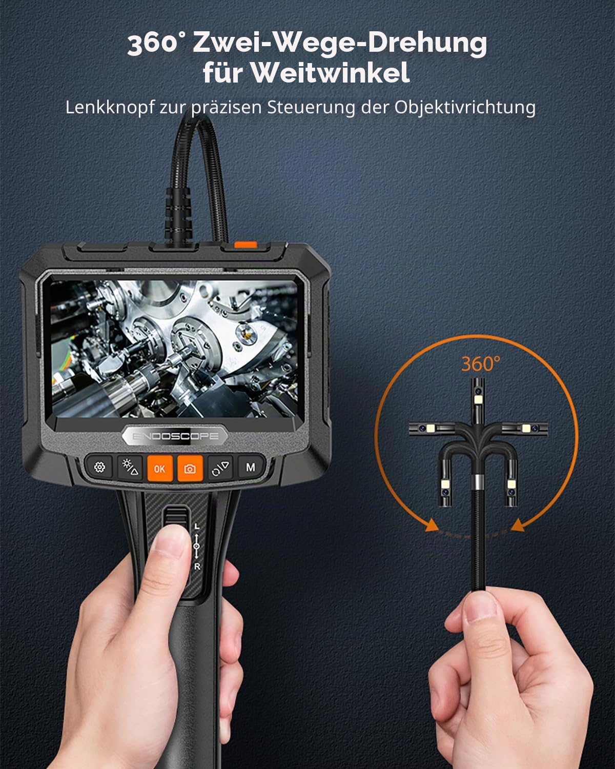 aopick-endoscope-camera-dual-inspektionskamera-5-zoll-1-5m image 2