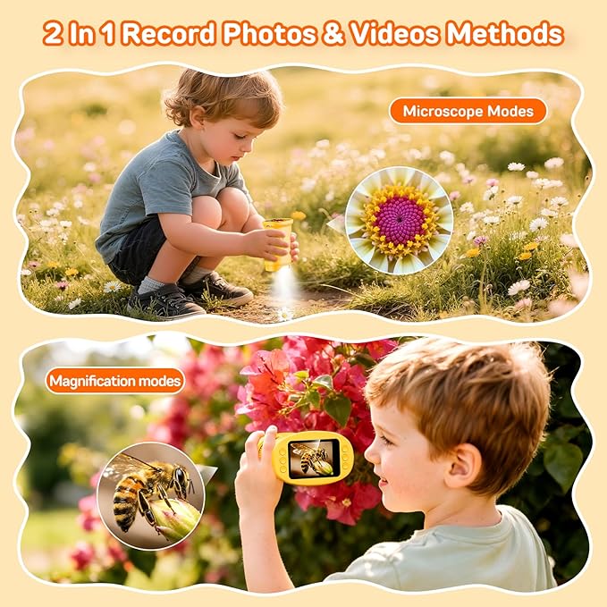 ashfly-kids-microscope-1080p-taschenmikroskop-orange image 8