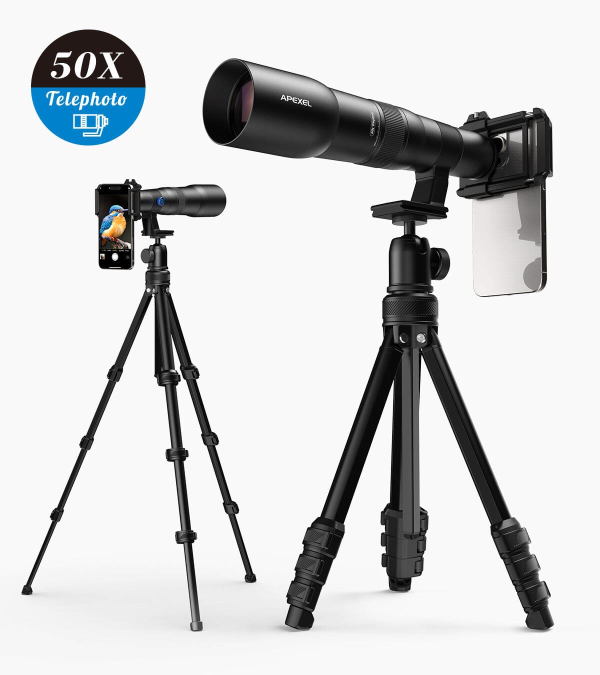apexel-telecular-50x-teleobjektiv-handy-1200mm-set image 2