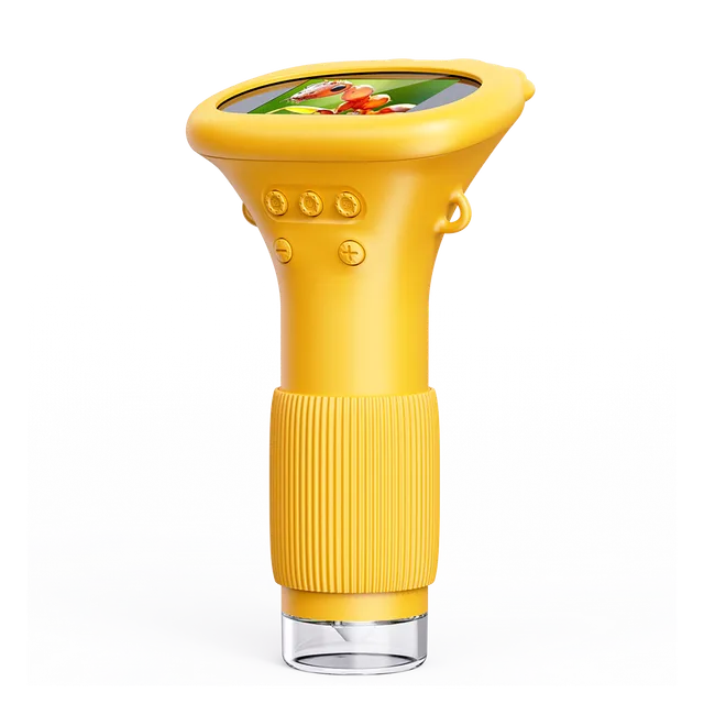 ashfly-kids-microscope-kindermikroskop-gelb-mit-display image 1