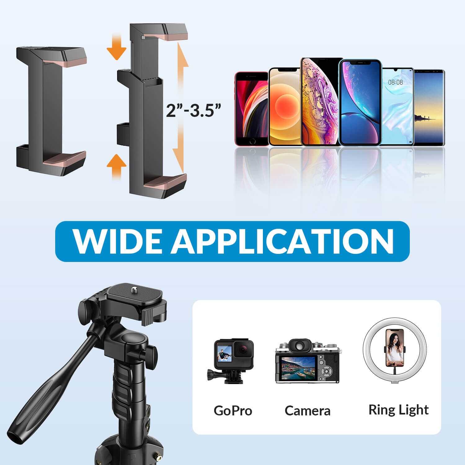 apexel-jj070-selfie-stick-stativ-70-zoll-handy-360-kopf image 4
