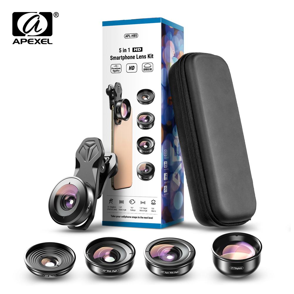 apexel-4k-hd-5-in-1-handy-objektiv-universal-clip-cpl image 8