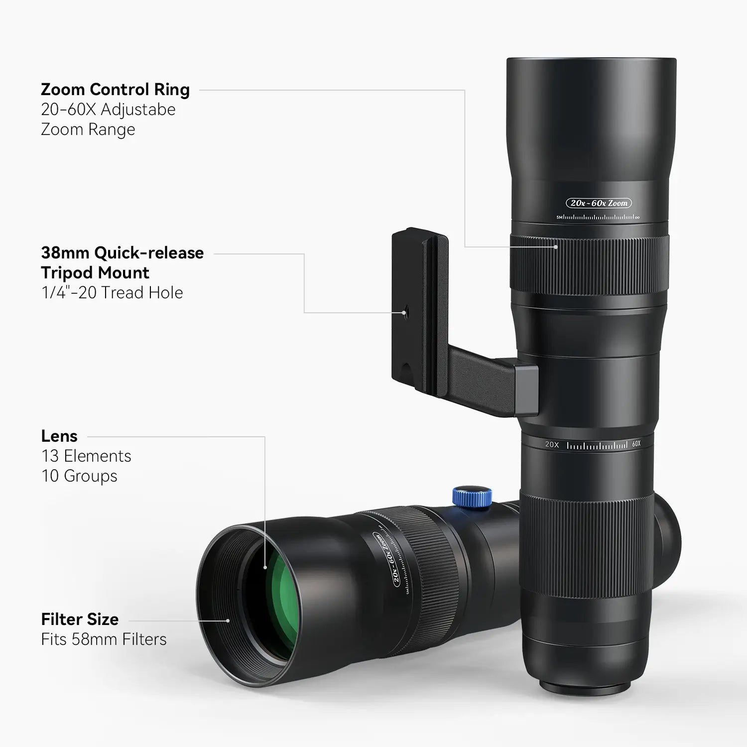 apexel-telecular-20-60x-tele-objektiv-stativ-kit-37mm image 6