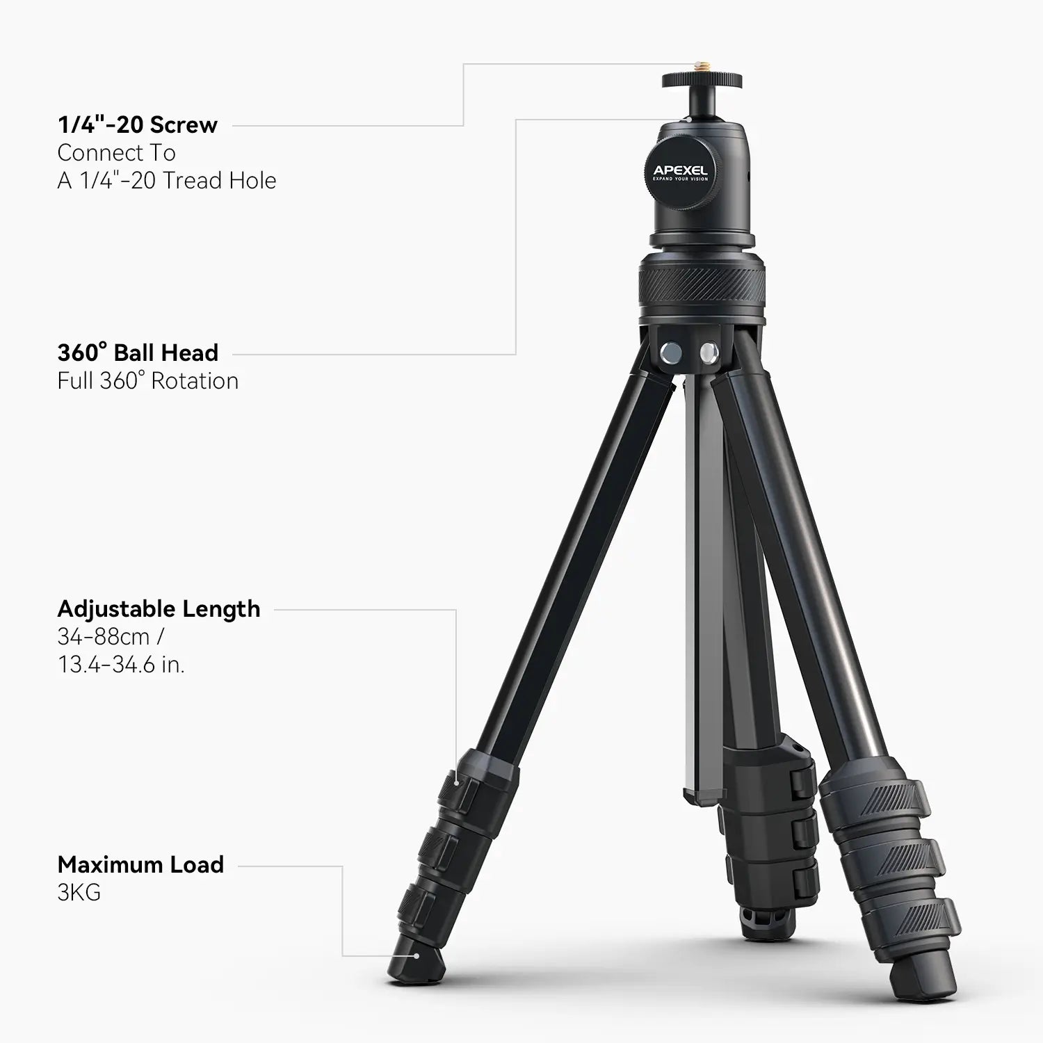 apexel-telecular-20-60x-tele-objektiv-stativ-kit-37mm image 7