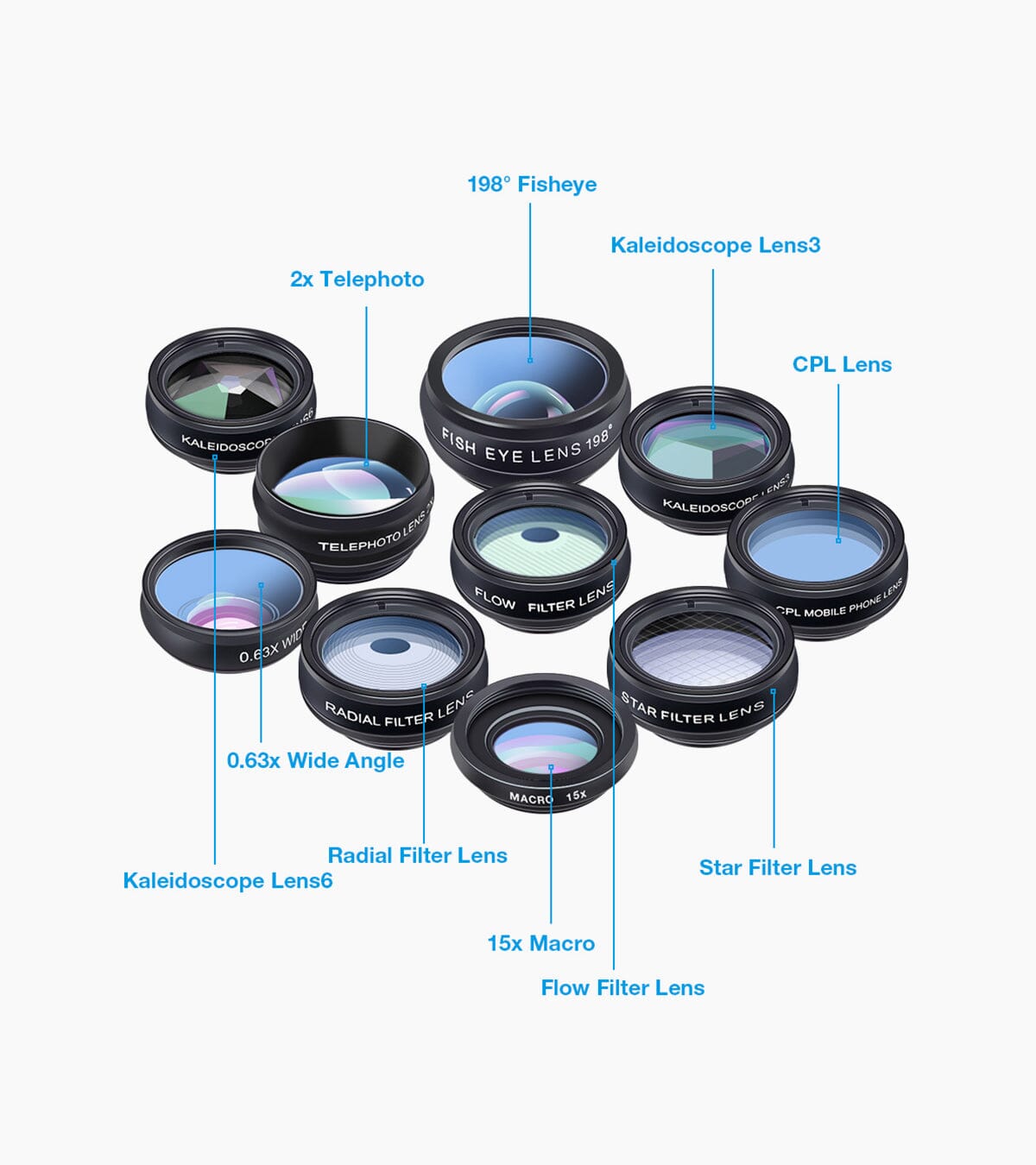 apexel-lens-kit-10in1-handy-objektivset-weitwinkel-makro image 2