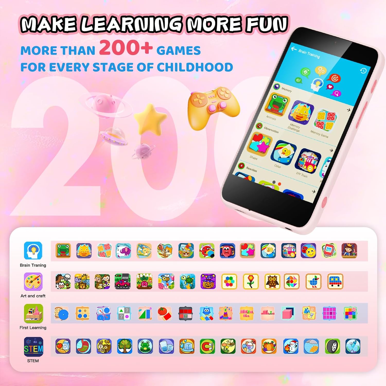 ashfly-kids-phone-kinderhandy-3-97-zoll-210-lernspiele image 4