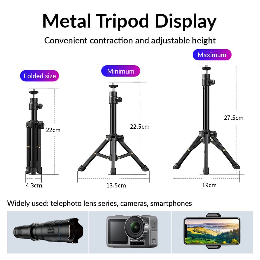 apexel-telephoto-lenses-36x-teleobjektiv-handy-mit-stativ-schwarz image 3